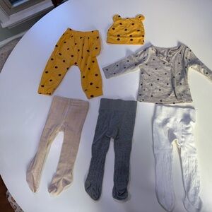 Three month baby clothes and accessories